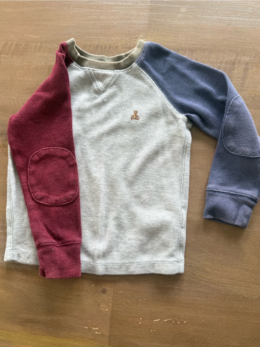 GAP Kids Colorblock Pullover Sweatshirt - Gray, Navy & Burgundy